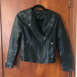 Top shop faux leather jacket